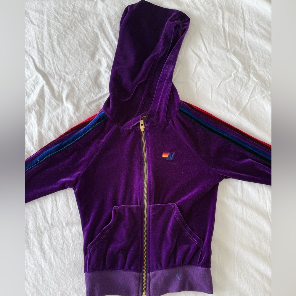Aviator Nation Velvet Purple Rare Sweatshirt